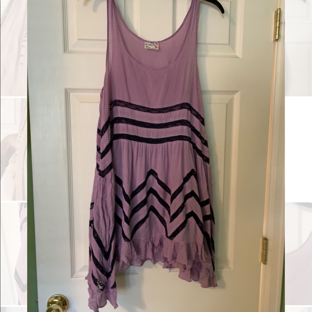 Free People Intimates Small Voile Slip Lavender